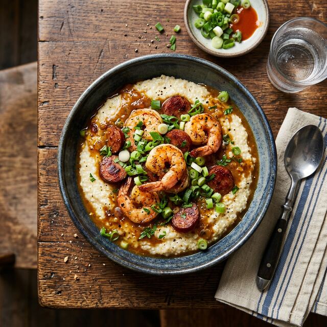 Bowl of shrimp and grits